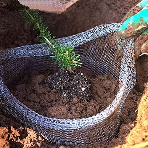 Keebgyy Metal Mesh Bag, Gophers Resistant Stainless Steel Mesh, Stainless Steel Wire Mesh Vole Mesh Metal Mesh Bag, Flowers Rodent Proof Wire Baskets for Plants, Planter for Garden Lawn(#5)