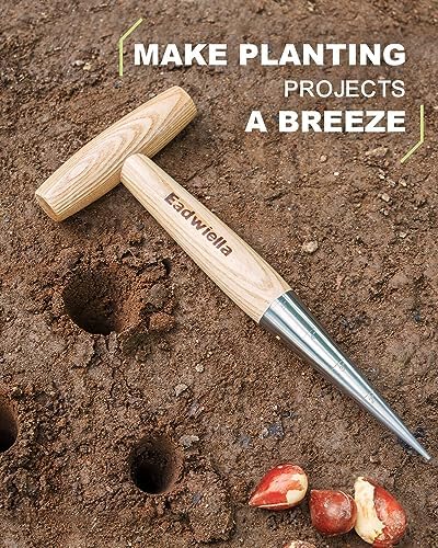 Dibber with 5 Inch Measurements Seed Dibber Garden Tool Hand Dibbler Seed Planter Tool Seed Dispenser Hole Digger for Planting Small Seeds Seedlings Sowing Seeds Transplanting Plants