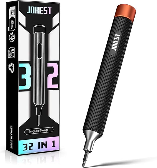 JOREST 32-In-1 Small Precision Screwdriver Set Magnetic, Valentines Day Gifts Gadgets Gifts for Men Him, Multi Bit Mini Repair Tool Kit with Torx for Electronic, Glasses, PS5/4, Camera, Phone, Laptop