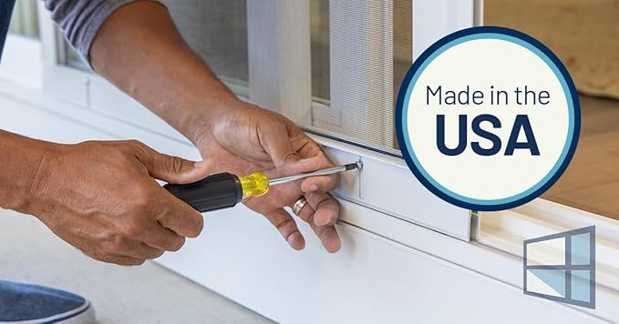 DIY Knock Down Heavy Duty Patio Sliding Screen Door – Ready to Assemble Kit, Custom Fit, Durable PetMesh, Multiple Color Choices