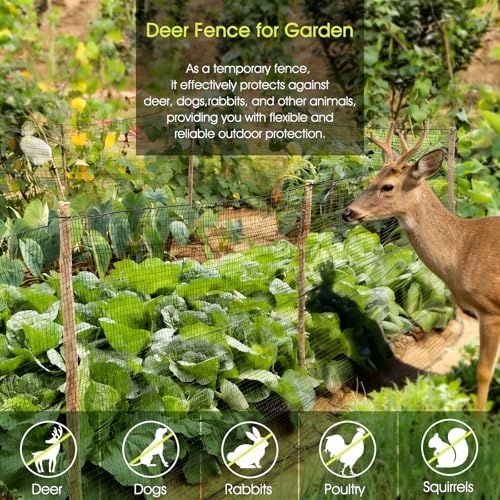 RIFNY Deer Fence, Temporary Fence for Garden Outdoor Yard, 4 x 50 FT