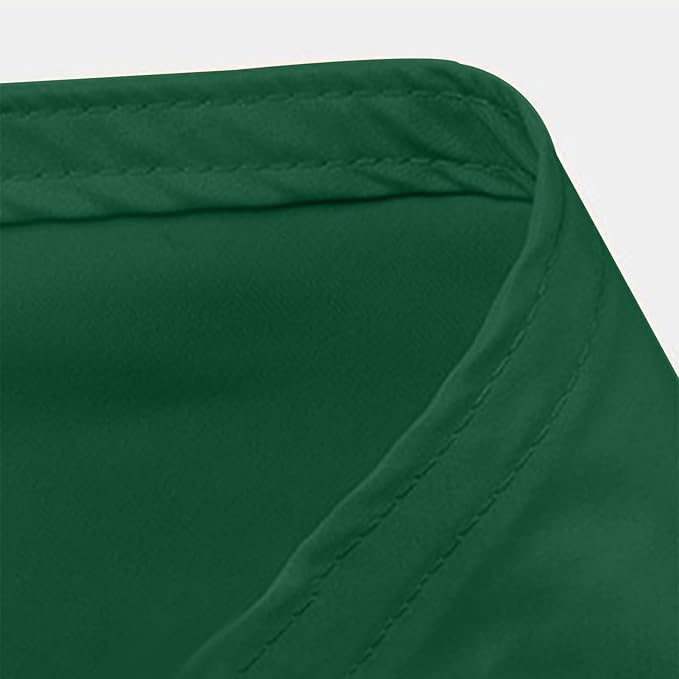 4'x25' Dark Green Privacy Fence Screen, 100% Solid Non-See-Through Privacy Fence Panel, Garden Privacy Fence, Full Privacy for Balcony, Backyard,Porch, Railing and Pool