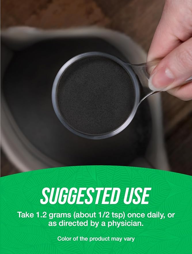 BulkSupplements.com Activated Charcoal Powder - from Coconut Charcoal, for Teeth Whitening - Vegan & Gluten Free, 1.2g per Serving, 500g (1.1 lbs) (Pack of 1)