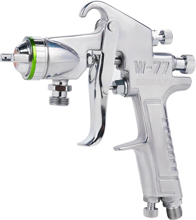 Pressure Feed Air Spray Paint Gun, Pressure Pot Paint Sprayer Without Cup - 2.0mm Nozzle
