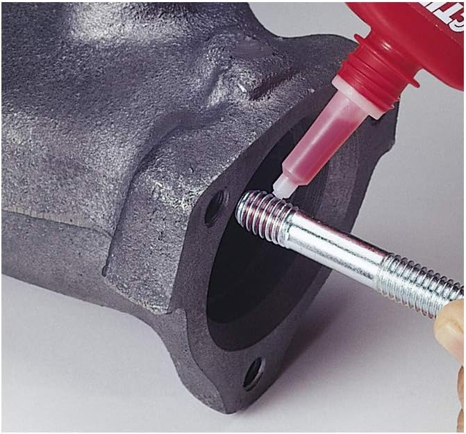 LOCTITE 271 Threadlocker for Automotive: High-Strength, High-Temp, Anaerobic, Heavy-Duty Applications, Works on All Metals | Red, 6 ml Tube (PN: 37421-487232) (Pack of 3)