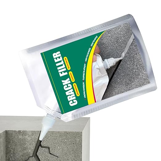 Concrete Crack Filler | 500ml Waterproof Sealant for Wall Floor Repair | Strong Adhesive Quick-Drying Leak Proof Paste for Concrete, Tile, Kitchen, Garage, Driveway, Corners, and Floors