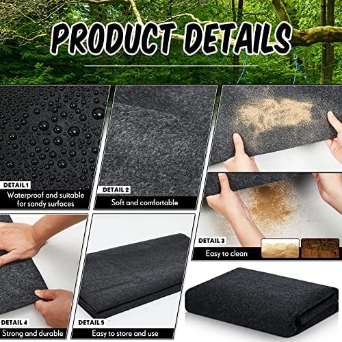 Shed Floor Mat 4 x 5 ft, Waterproof PE Backing for Small Sheds and Garage