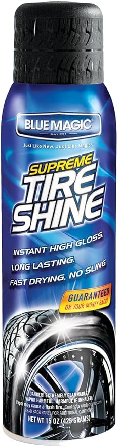 MPD Cobalt Shine Deluxe Auto Tire Shine – 15 oz Aerosol | High Gloss, Long-Lasting Car Wheel Protection, Fast Drying for Detailing, No Sling, (Pack 1)