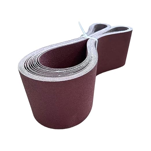 6x89 Inch Sanding Belts, 2Pcs 80 Grit Aluminum Oxide Abrasive Belts Multi-Grit Assortment for Wood & Metal Sanding/Polishing (2, 6x89 In-80Grit)