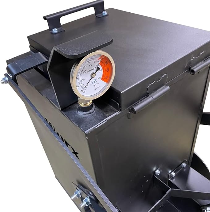 RY10 Asphalt Melt and Apply Hot Rubberized Crack Filler Machine - 12.5 Gallon Capacity | Included Torch Heats Crack Sealant and Burns | Great for Crack Repairs