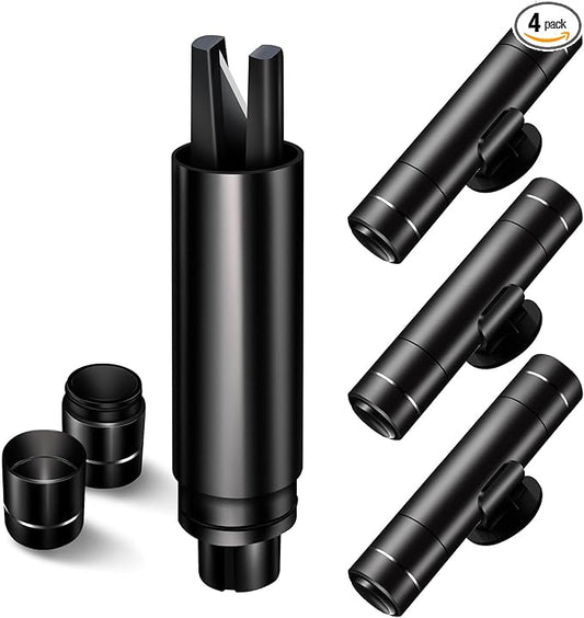Car Window Breaker and Seatbelt Cutter 4 Pack, 2-in-1 Car Safety Hammer, Multifunctional Auto Glass Breaker, Portable Emergency Rescue Tool for Automotive Accidents