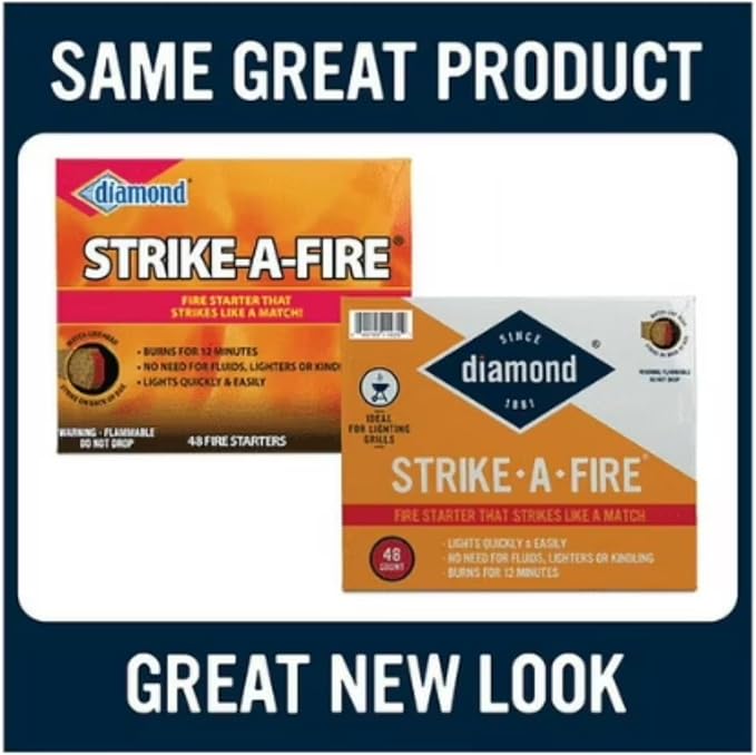Diamonds Fire Starter Matches 48 Count per Pack