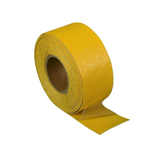 Reflective Pavement Marking Tape Slip-Resistant and Durable, Heavy-Duty Rubber Base for Outdoor Applications, Perfect for Driveways, Walkways, and Parking Areas (Yellow, 3 Inch X 36 Feet)