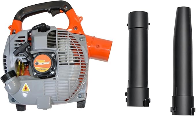28cc Gas Leaf Blower, 1.1HP 2-Stroke Handheld Blower, 460 CFM 160 MPH High-Performance Air Volume, Lightweight Design for Lawn, Yard, and Driveway Cleanup