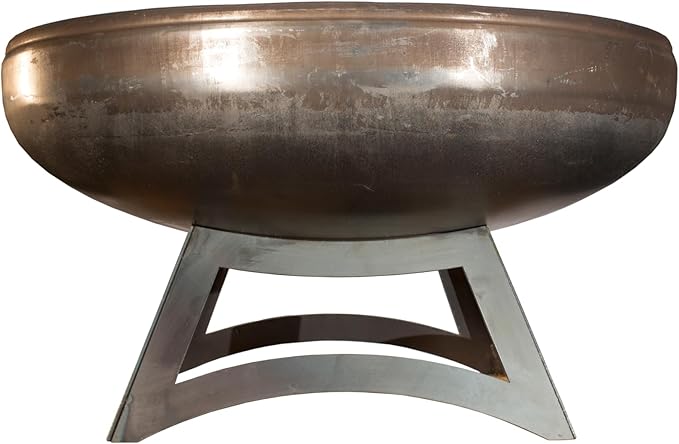 Liberty Fire Pit – Ohio Flame Wood Burning Outdoor Fire Pit - 48" Diameter with Hollow Base (Made in USA)
