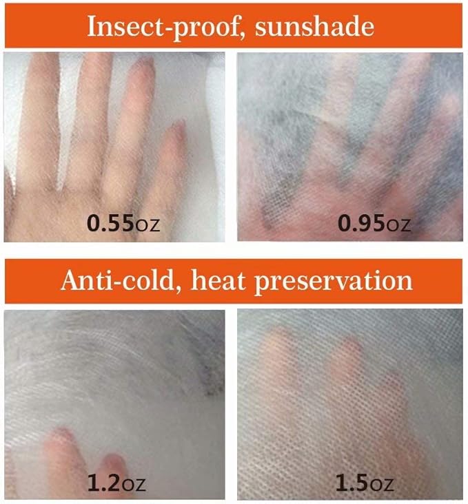 Agfabric Plant Covers Freeze Protection Frost Cover H34''xW28''， 0.95oz Winter Tree Cover Plant Covers for Cold Weather