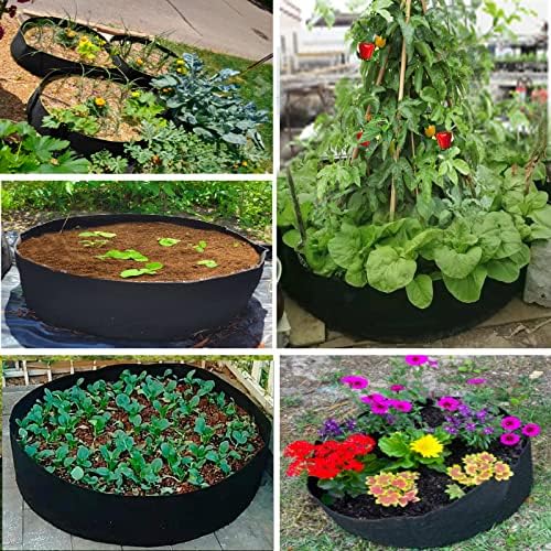 ZtohPyo 2-Pack 50 Gallon Plant Grow Bags, Large Fabric Raised Garden Bed with Handles,Durable Garden Beds Planters Aeration Gardening Container to Grow Vegetables for Outdoor Plants