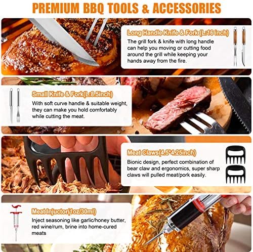 Cifaisi 38Pcs BBQ Tools Grilling Accessories Set with Aluminum Case