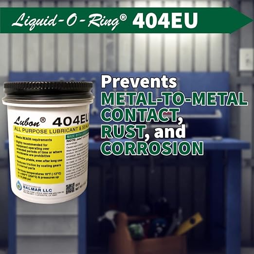 Lubon 404EU All-Purpose Lubricant & Sealant – Contains PTFE, Eliminates Seizing and Corrosion, Safe on Plastics, Made in The USA (5oz Brush Top Can)