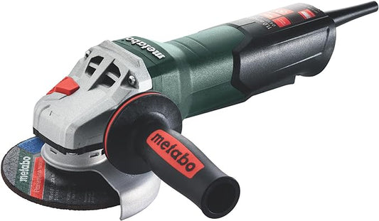 Metabo 4-1/2-5-Inch Angle Grinder, 11 Amp, 11,000 RPM, Non-Locking Paddle Switch, Made in Germany, WP 11-125 Quick, 603624420, Green