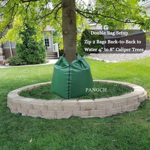 Tree Watering Bag, 20 Gallon Slow Release Tree Watering Bags-Drip Irrigation Bag for Newly Planted or Established Trees (4 Packs)
