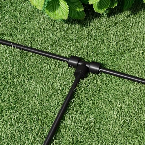 1/4 Inch Drip Irrigation Tee Connectors, Barbed T Fittings for 1/4" Tubing, Quick-Install Leak-Free Splitters for Drip & Sprinkler Irrigation Systems, 18 Pack