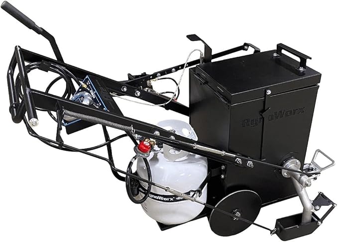 Asphalt Kingdom Crack Fill Melter Applicator: RynoWorx RY10MA-Elite Hot Sealant Kettle With Dispensing Shoe