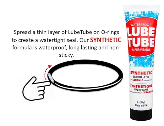 LubeTube 4oz (6 Pack) Multipurpose Synthetic Grease for Pool Equipment, Plumbing Fixtures, RV Toilets, Marine Systems, Machinery & Household Use – PFAS-Free, Food-Grade, Ceramic-Enhanced – Made in USA