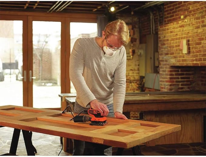 BLACK+DECKER 2.0 Amp Electric 1/4 Sheet Orbit Sander (BDEQS300)
