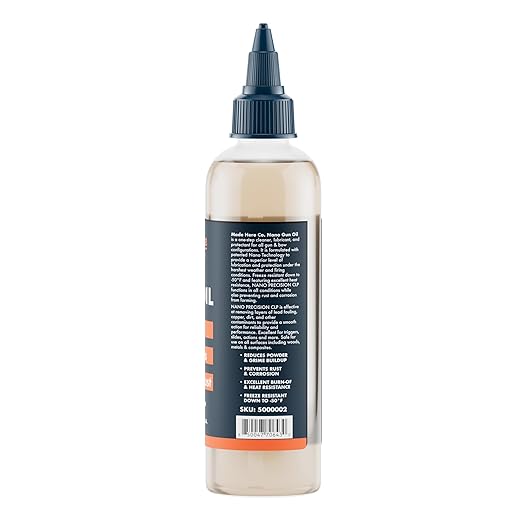 Made Here Premium Lubricating Gun Oil with Nano Technology – Made in The USA – Superior Corrosion Protection & Long-Lasting Performance – 4oz