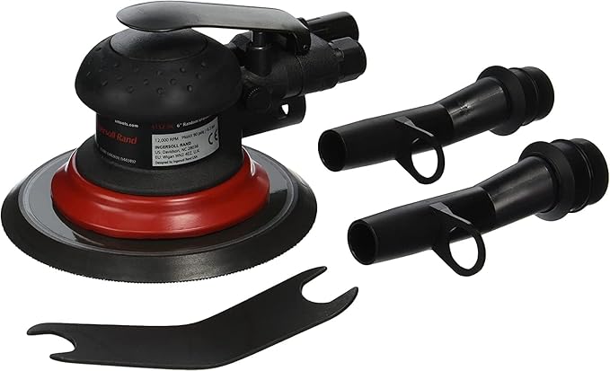 Ingersoll Rand 4152-HL Composite 6-Inch Orbital Palm Pneumatic Sander with Hook and Loop Pad