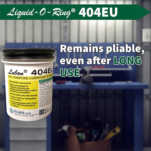 Lubon 404EU All-Purpose Lubricant & Sealant – Contains PTFE, Eliminates Seizing and Corrosion, Safe on Plastics, Made in The USA (5oz Brush Top Can)