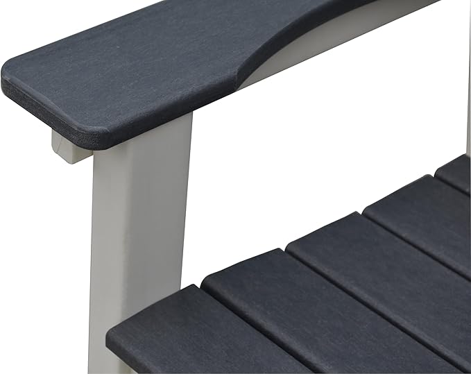 OTSUN Outdoor Tall Adirondack Chair, Patio Bar Stool Chair with High Back, 400lbs, Widened Arms, All-Weather Balcony Chair for Backyard, Garden, Yard (1 PC)