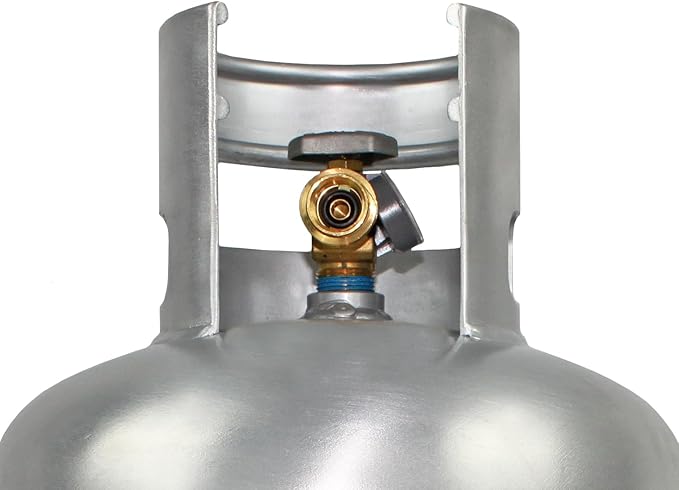 Flame King 20LB Aluminum Propane Tank with Gauge & OPD Valve, Corrosion-Resistant and Rust-Free, Lightweight, Great for Marine Applications, Grills and BBQs, Camping, Fishing, & Outdoor Activities