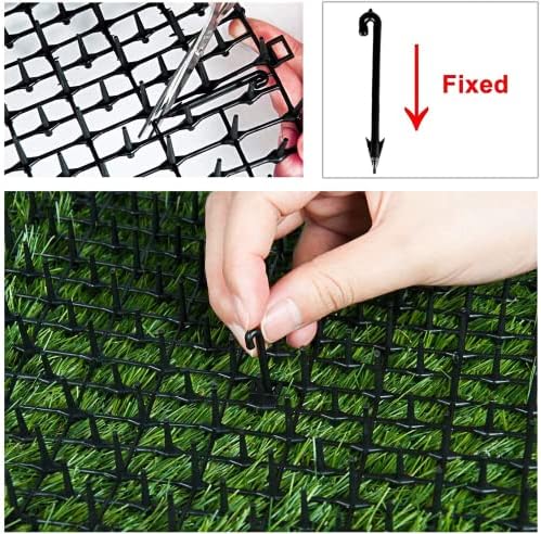 2 Pack 6.5ft Cat Scat Mat with Soft Spikes, 13ft Humane Indoor/Outdoor Cat Deterrent Strips for Garden Borders, Countertops & Furniture, 78" x 11" Each