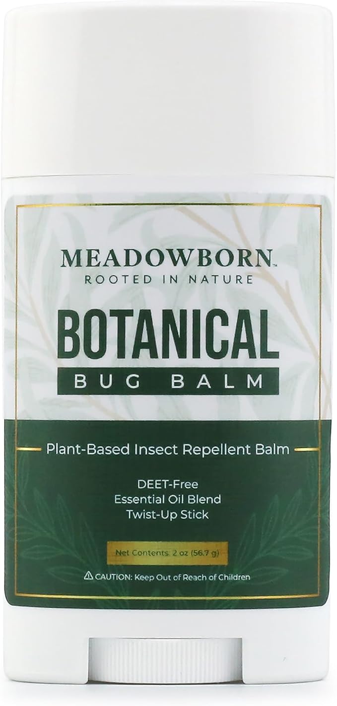 Botanical Bug Balm, DEET-Free Mosquito Repellent, Plant-Based, Natural Ingredients, Organic Glide-On Stick 2oz Large (Pack of 1)