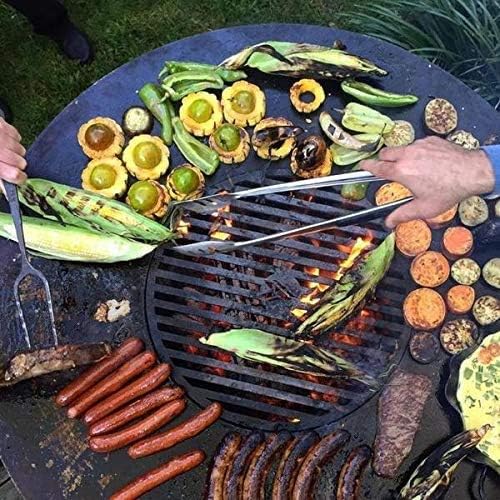 ARTEFLAME Charcoal BBQ Grill, Griddle, and Fire Pit Bundle | Gourmet Outdoor Cooking Essentials | Steakhouse Searing Set (40" Low Euro Base with 2 Grilling Accessories) MADE IN USA
