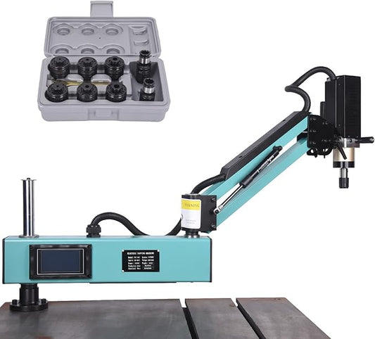 Doppy Electric Tapping Machine M3-M16,360° Multi-directions Tapping Machine 0-375rpm/min,8PCS Collets,Rated Power 600W,Voltage AC 220V,for Machinery Manufacturing,Mould machinery and other industries