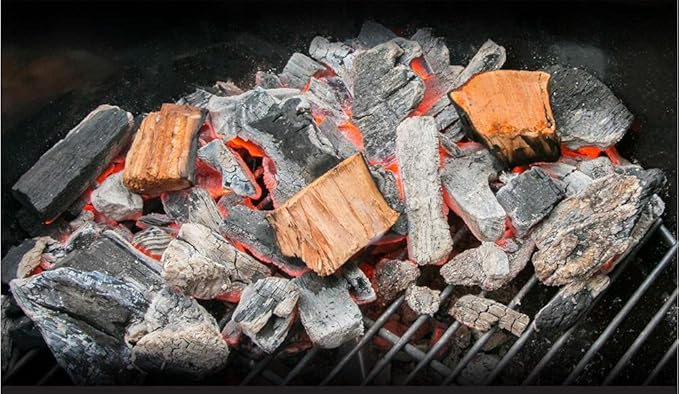 Fire & Flavor Apple Wood Chunks for Smoking and Grilling - All-Natural, Long-Lasting with a Mildly Sweet Flavor - Large Chunk Wood Chips for Smokers,Green 4 Pounds