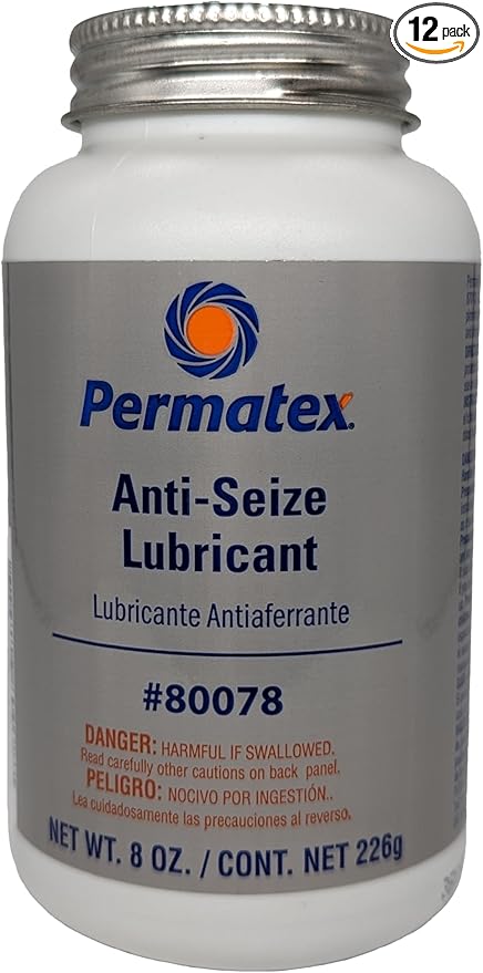 Permatex 80078-12PK Anti-Seize Lubricant, 8 oz. (Pack of 12)