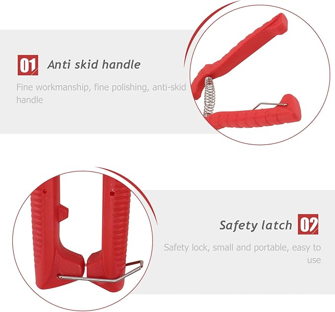 2Pcs Branch Pruning Shear Garden Scissors with Comfortable Handles for Fruit Picking and Plant Trimming and Labor-Saving Clippers for Orchards Yards and Gardens Red