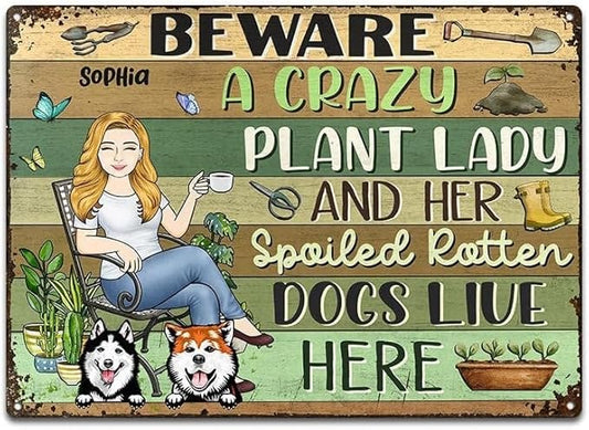 And Into The Garden I Go Gardening, Garden Sign, Personalized Custom Classic Metal Signs Garden Yard Wall Decorative Metal Sign (11)