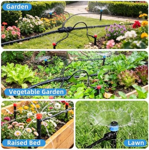 Drip Irrigation System, 106FT Quick Connect Garden Watering