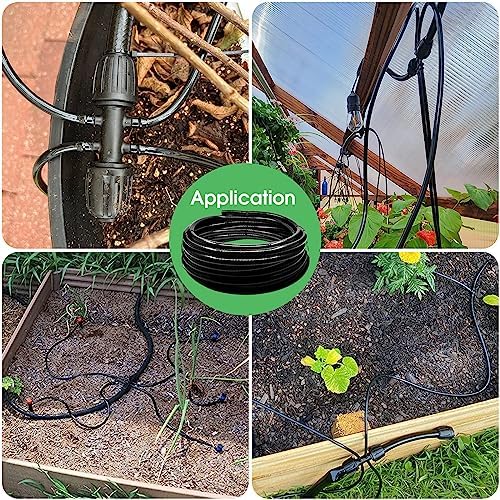 Maotong 40 FT 1/2 inch Drip Irrigation Tubing Main Line Hose Tube for Garden Irrigation System