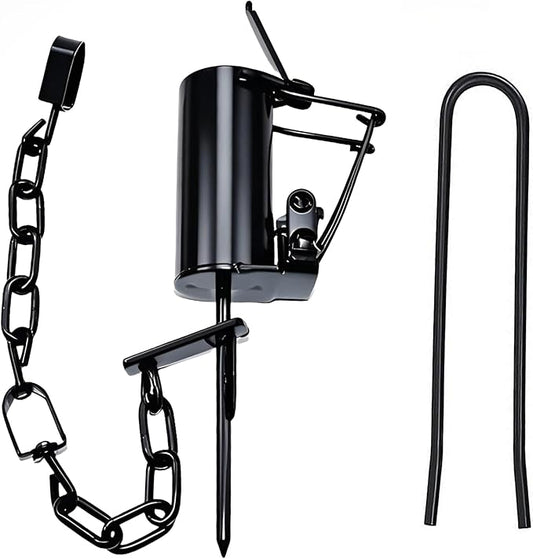 Dog-Proof Raccoon Trap with Leverage Tool for Outdoor Farms Yards Gardens