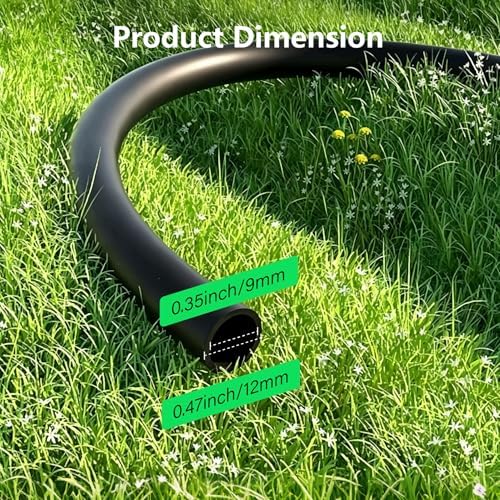 230FT Garden Irrigation System with 40 Nozzles & Emitters, Automatic Watering System with 1/2" & 1/4" Tube and Barbed Fittings, for Raised Beds, Greenhouse, Lawn