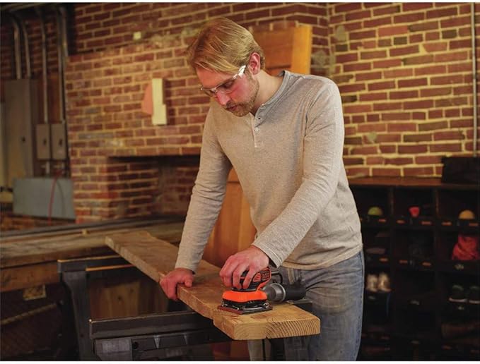 BLACK+DECKER 2.0 Amp Electric 1/4 Sheet Orbit Sander (BDEQS300)