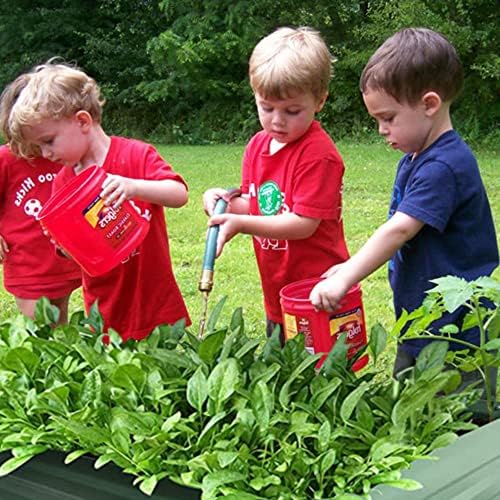 8x4x1ft Green Metal Raised Garden Bed Kit, Galvanized Outdoor Planter Box for Vegetables, Flowers, Herbs, and Succulents,240 Gallon Capacity