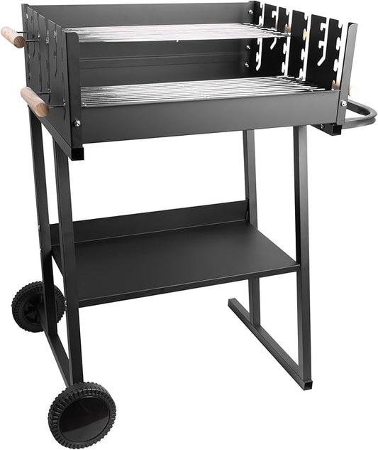 Clearance discount Charcoal Grills - Portable Charcoal Grill,2025 Skewer Charcoal Grill with wheels, for camping and picnic