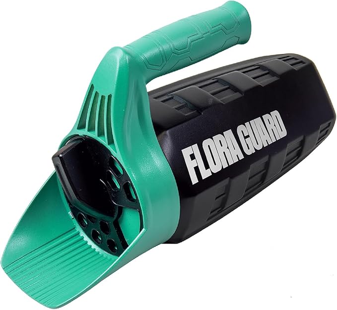 FLORA GUARD Hand Spreader Shaker, Multiple Adjustable Opening Sizes for Grass Seed, Fertilizer & Earth Food, Snow Salt, Ice and Snow Melt, Lightweight and Easy to Use for Women & Seniors– Up to 30Oz